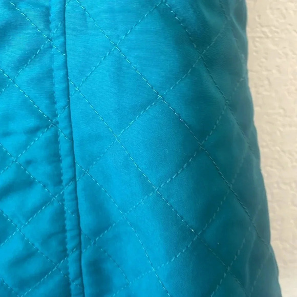 Christopher & banks teal colored quilted vest size small - Picture 6 of 6